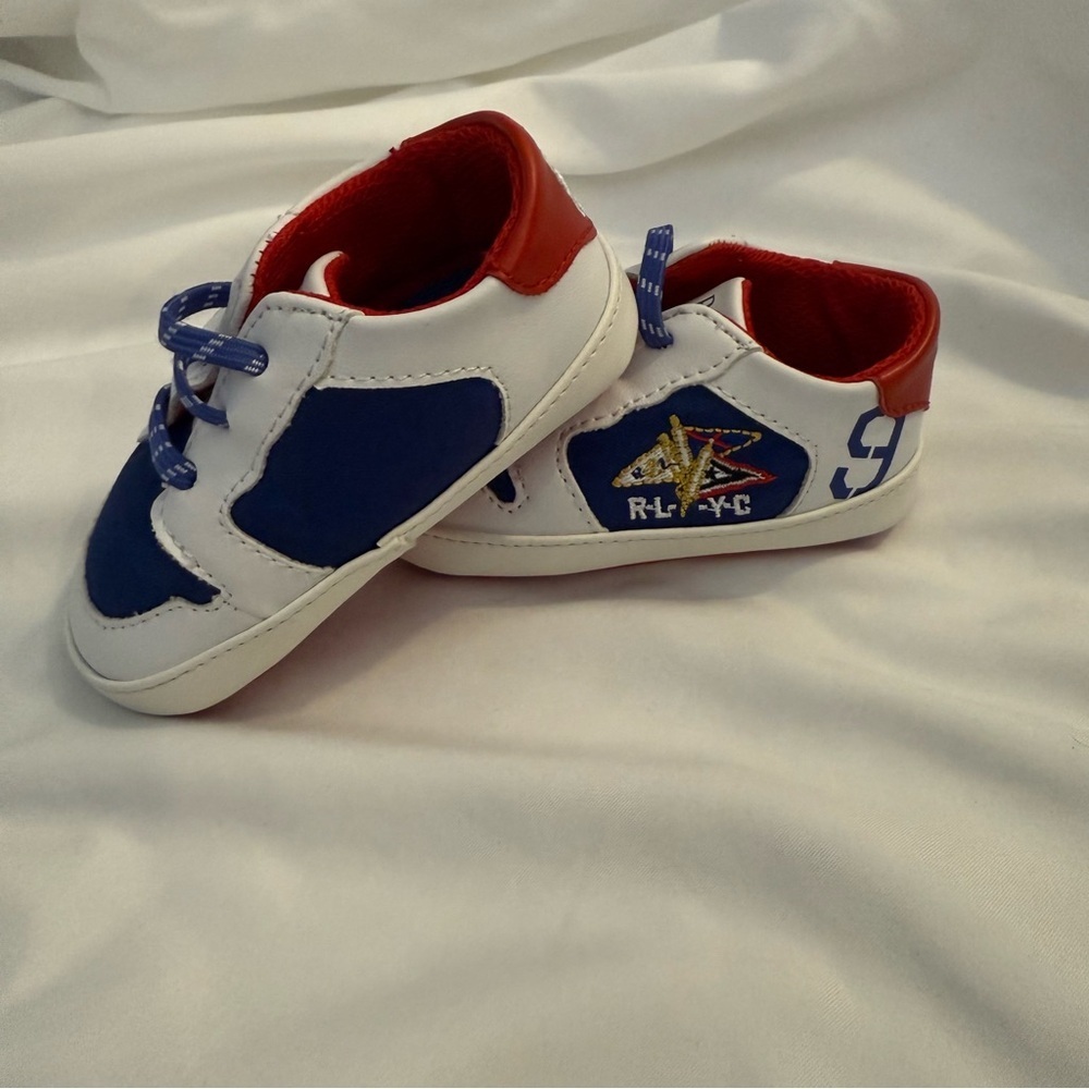 NWOT Polo Ralph Lauren Jessup Flag Crib Shoes